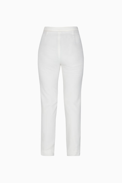 White High Waist Trousers